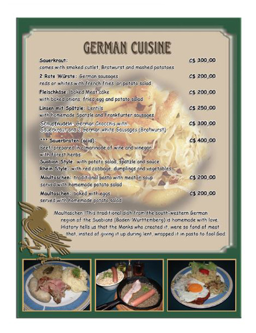 German Cuisine